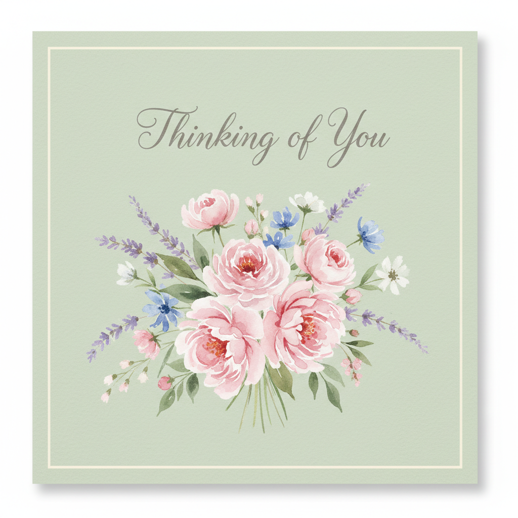 Luxury gold foil greeting card in envelope
